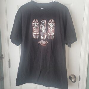 Mens Cherry Felt More Signal Less Noise Short Sleeve Crew Neck T-shirt SZ XL